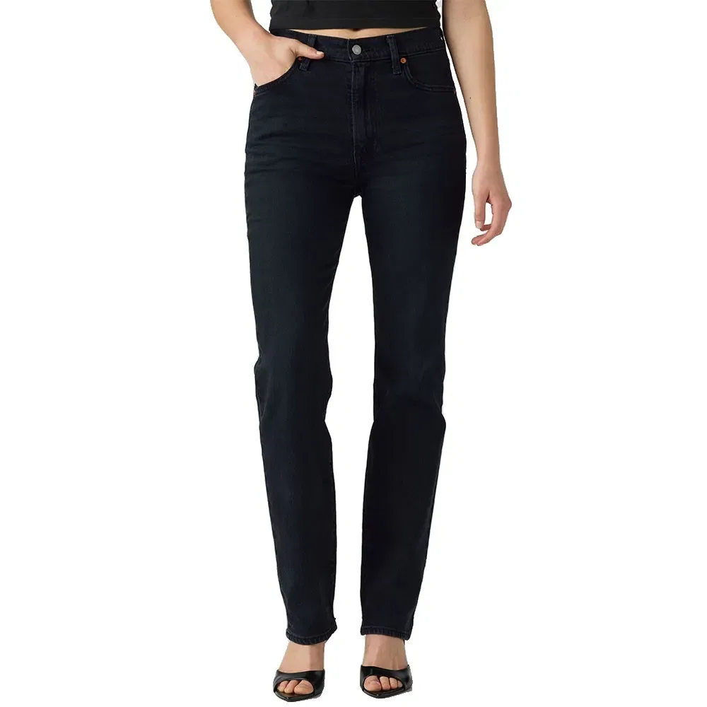 Женские джинсы с высокой посадкой Ribcage Slim Fit Levi's, Black