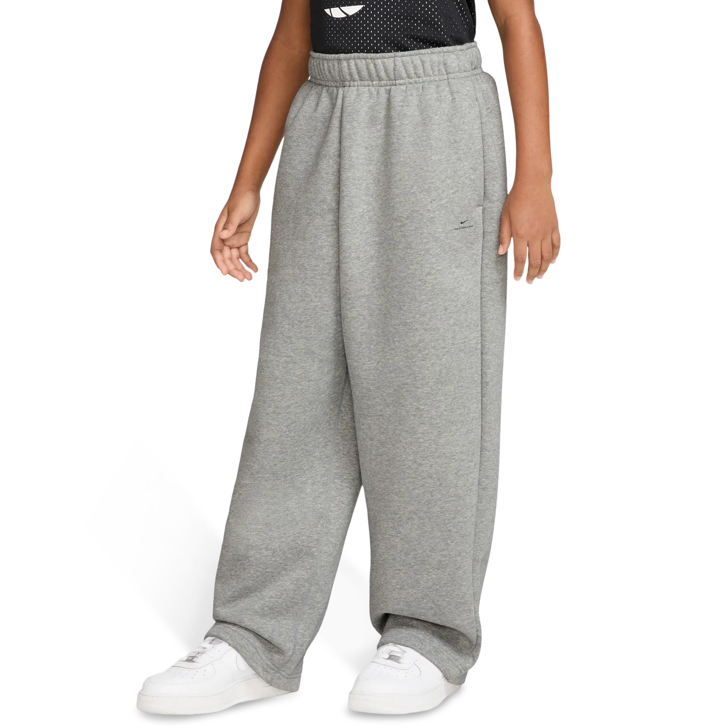 Детские спортивные штаны для мальчиков с флисом Nike Standard Issue Fleece Pant, Nike, Black/Gray — фото 4