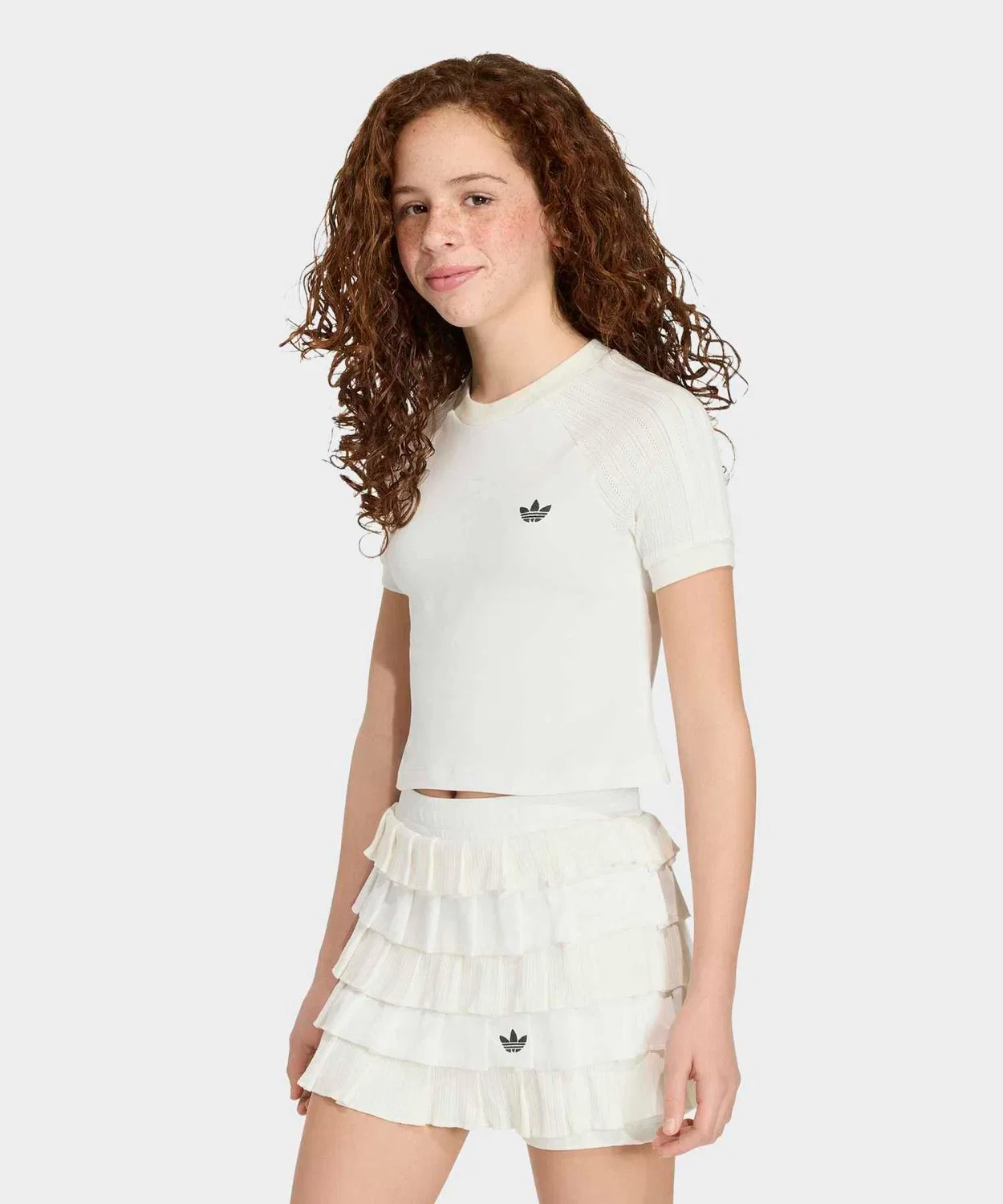 Детская футболка с длинным рукавомSlim Knit Three Stripes Adidas Originals, Белый