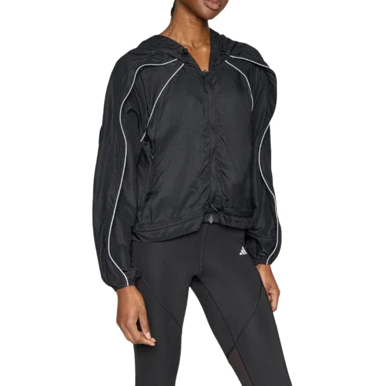 Женская куртка Stella McCartney Jacket Asia Sizing 'Black' adidas, черный — фото 2