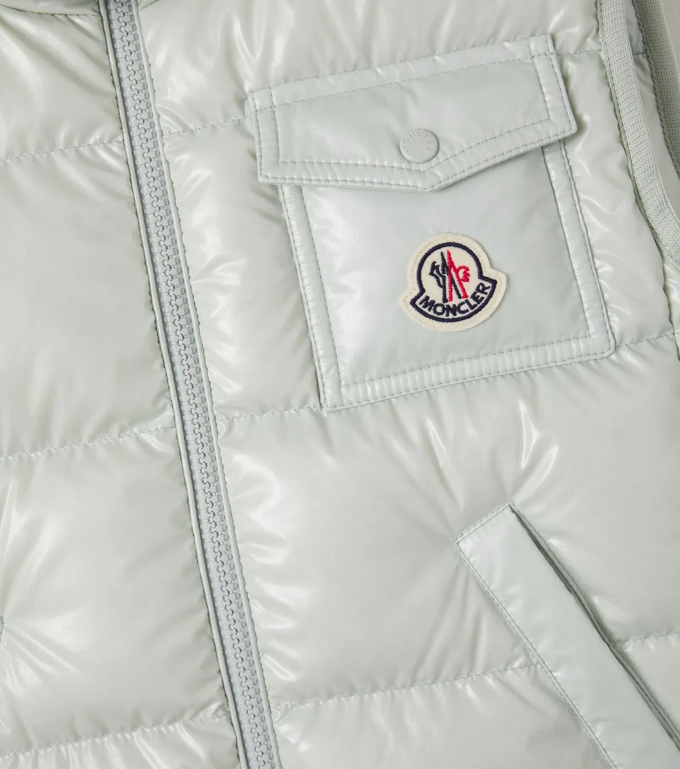 Утепленный жилет с съемным капюшоном Moncler Enfant, серый — фото 2