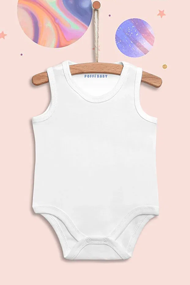 Детское боди для новорожденных хлопковое Poffibaby, Ecru