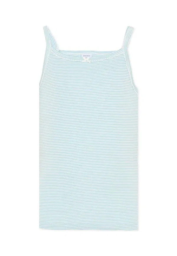 Комплект из 2 футболок на бретелях из хлопка Petit Bateau, multi-coloured, мультиколор — фото 2