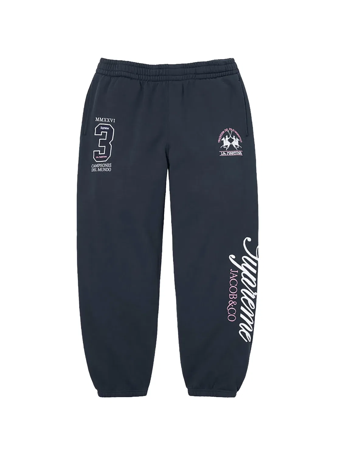 Спортивные брюки из коллаборации с La Martina x Jacob & Co Supreme, синий