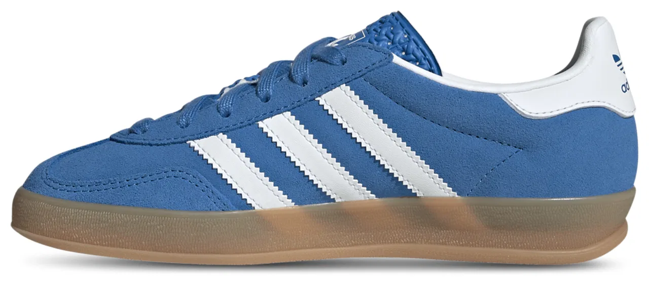 Кроссовки для мальчиков Gazelle Indoor Adidas, синий/коричневый/белый — фото 2
