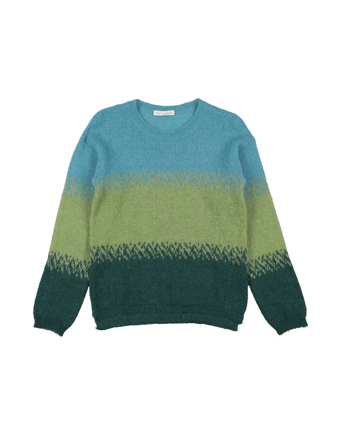 Свитер с интарсией Pastel Blue Zhoe & Tobiah, пастельно-голубой
