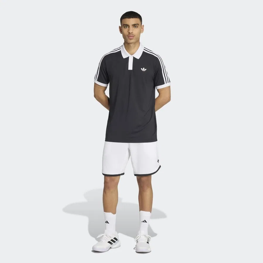 Мужское поло с длинным рукавом Tennis Classics adidas, Черный — фото 4