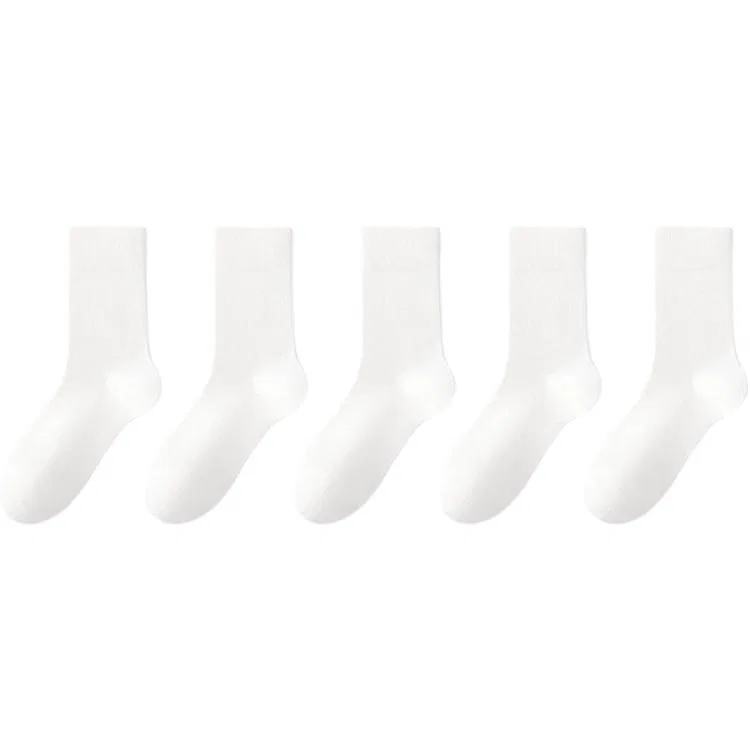 Детские носки-гольфы набор 5 пар MINISO, White 5