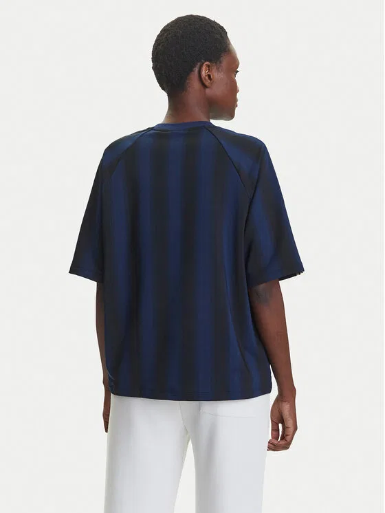 Футболка oversize Linear Adidas, темно-синий — фото 3