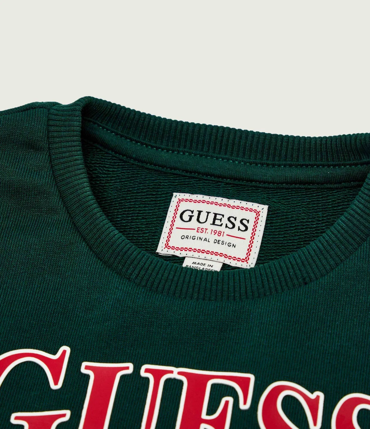Свитшот Guess, Verde Bottiglia — фото 4