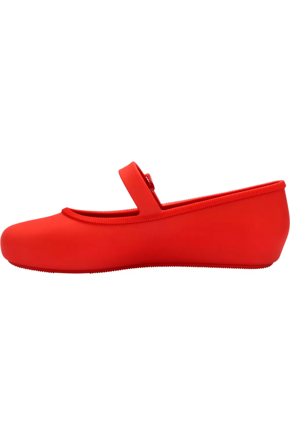 Детские балетки водонепроницаемые с ремешком Soft Ballerina Mary Jane Mini Melissa, красный — фото 4