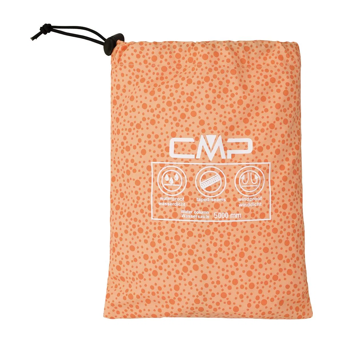 Детская куртка дождевик Kid G Rain Fix Hood Jacket Cmp, Orange Weiss — фото 4