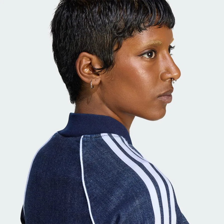 Куртка ADIDAS ORIGINALS Between-Season 'Superstar' из синего денима — фото 4