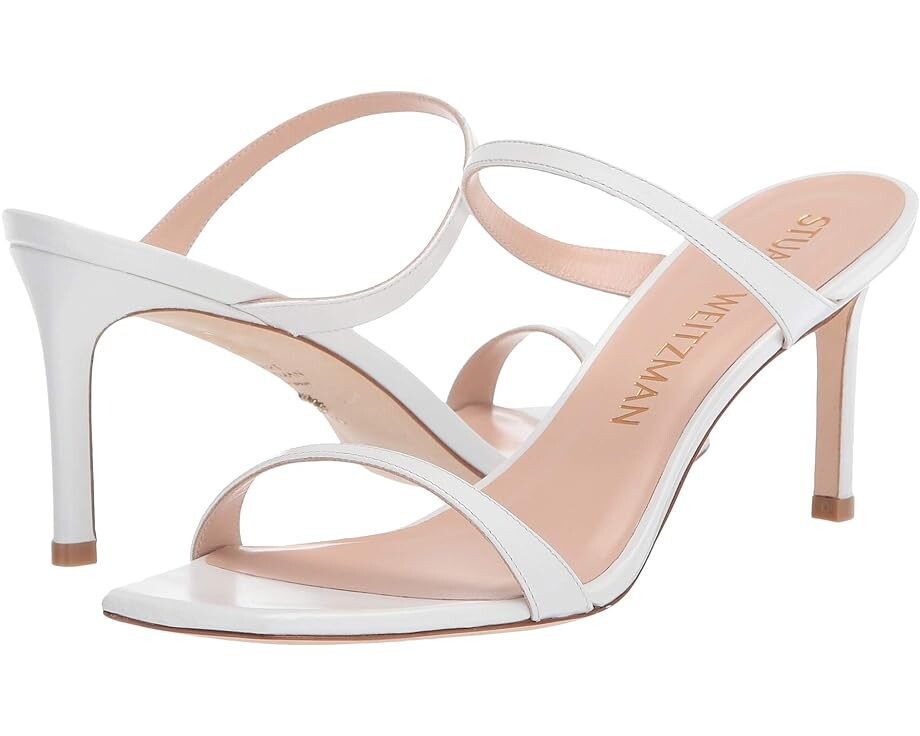 

Туфли Stuart Weitzman Aleena 75, цвет White Smooth Calf