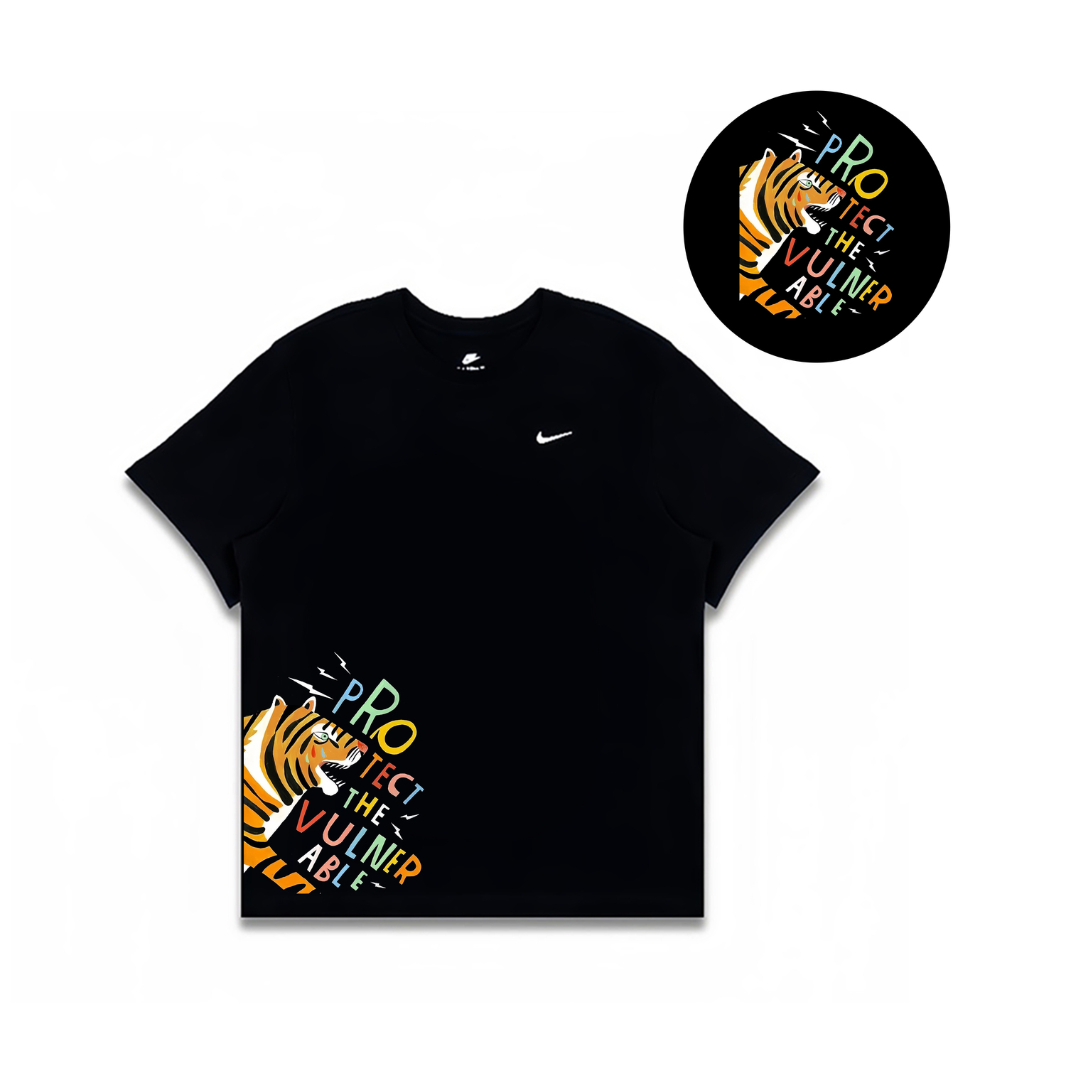 

Nike Футболка мужская черная, Черный, Nike Футболка мужская черная