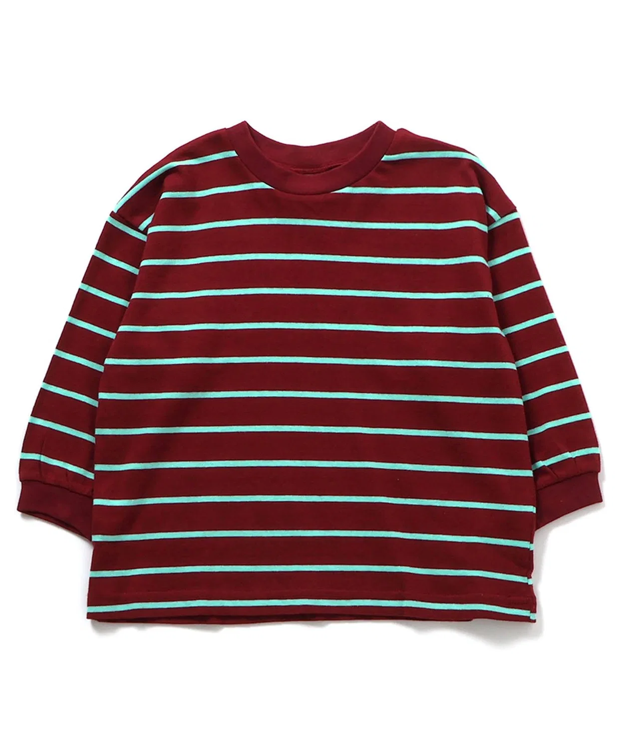 Детская футболка с длинным рукавомсвободного кроя BREEZE, Wine Red
