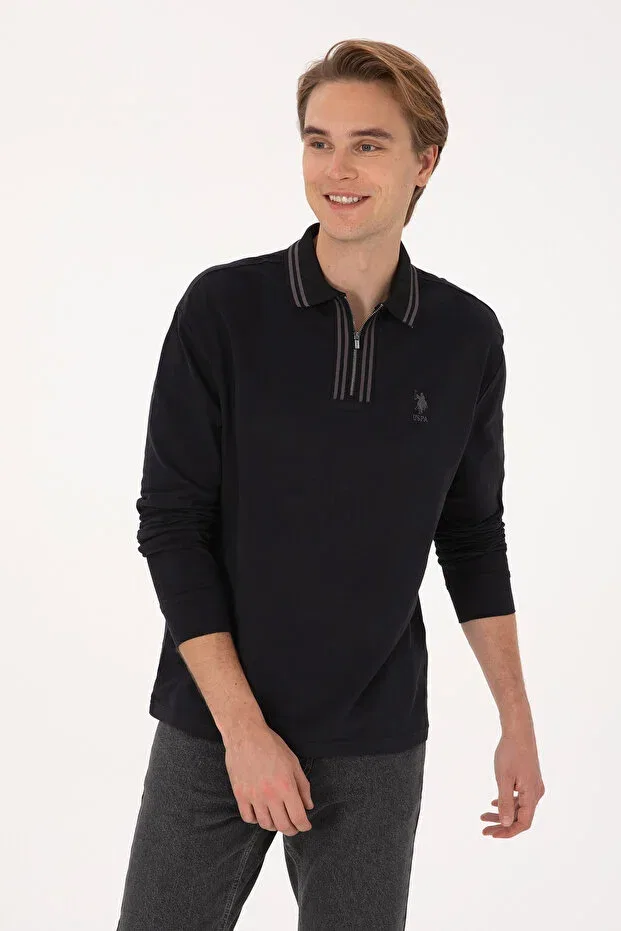 Мужское худи с длинным рукавом U.S. Polo Assn., Black