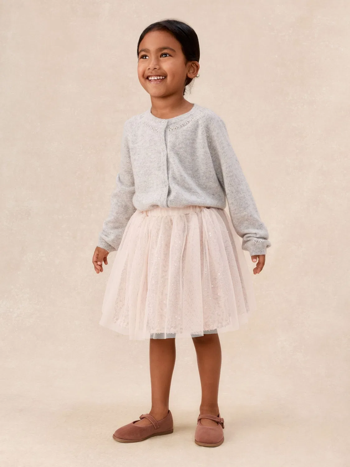Юбка пачка с блестками The White Company, розовая