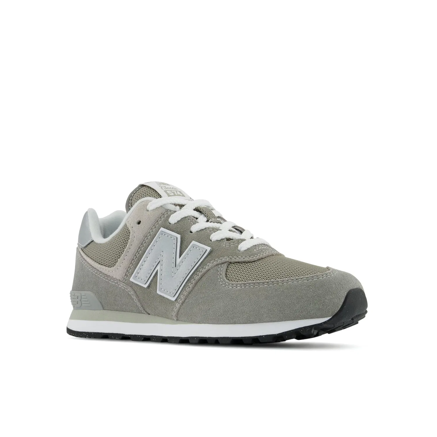 Детские кроссовки для девочек с ретро-дизайном New Balance, Grey Grey Evg 01 — фото 4