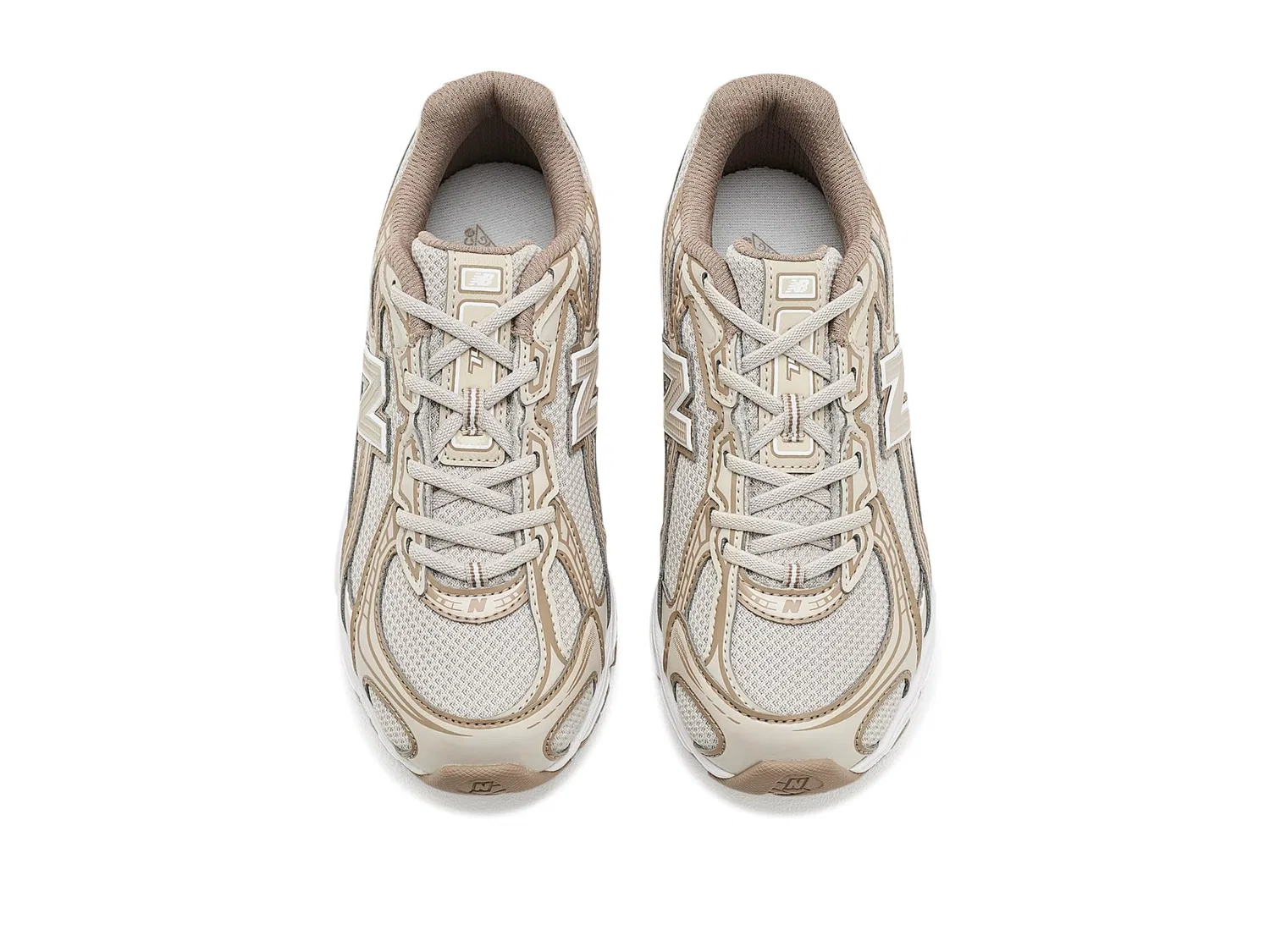 Кроссовки 740 Bungee Lace (для маленьких детей) New Balance Kids, Timberwolf/Driftwood — фото 3