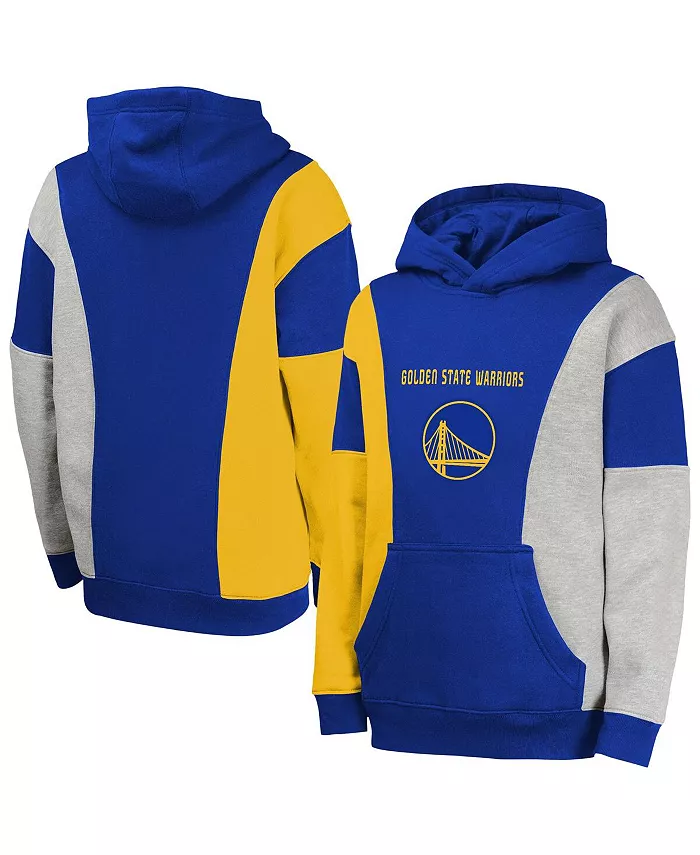 

Большая толстовка с капюшоном Big Boys and Girls Blue Golden State Warriors Ace In the Hole Outerstuff