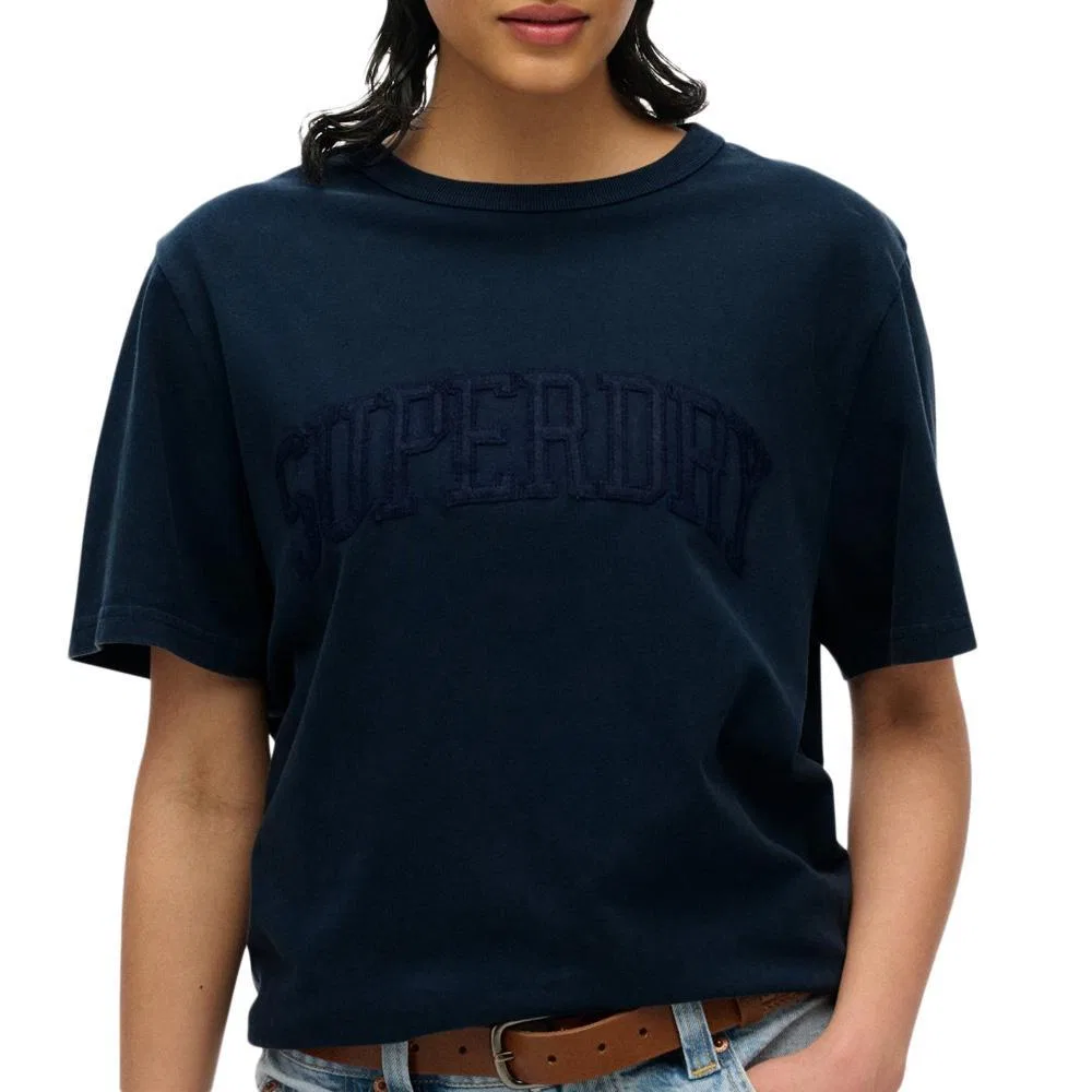 Женская футболка с принтом Athletic Tonal Superdry, Navyblau — фото 2