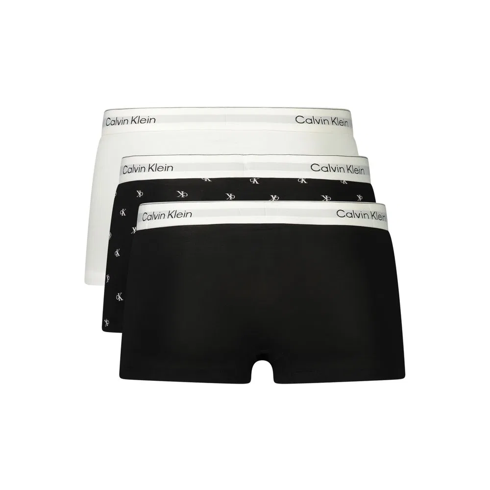 Мужские трусы-боксеры низкой посадки комплект из 3 штук Calvin Klein, Black — фото 2