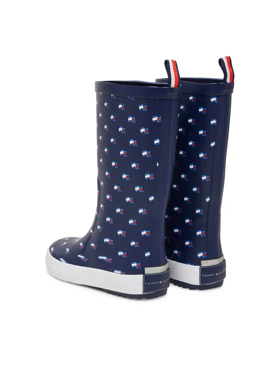 Резиновые сапоги Rain Boot  Tommy Hilfiger, темно-синий — фото 3