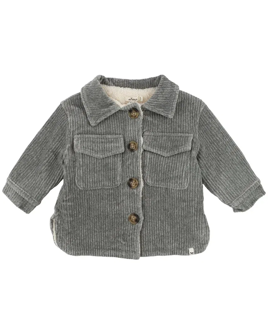 Детская куртка-рубашка на пуговицах Corduroy with Snowdrift Shacket oh baby!, серый