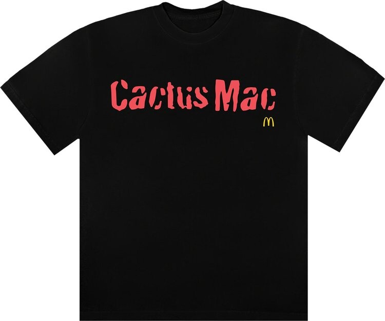 

Футболка Cactus Jack by Travis Scott x McDonald's Cactus Mac T-shirt 'Black', черный