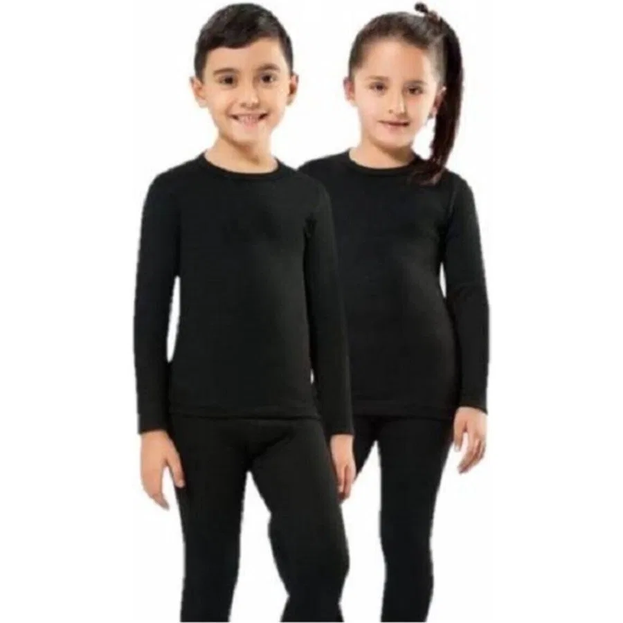 Термолеггинсы для девочек Kota Siyah Bonbonetti Chocolate Baby&Kids, Черный — фото 3