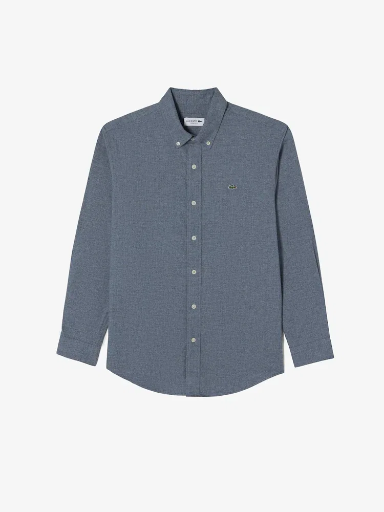 Рубашка с длинным рукавом фланелевая клетка LACOSTE — фото 4