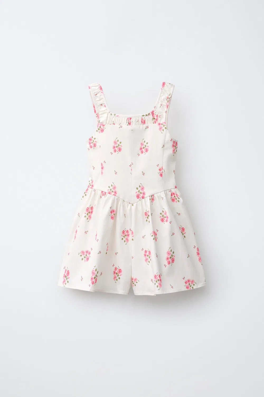 Детский комбинезон с цветочным принтом ZARA, Pink/White
