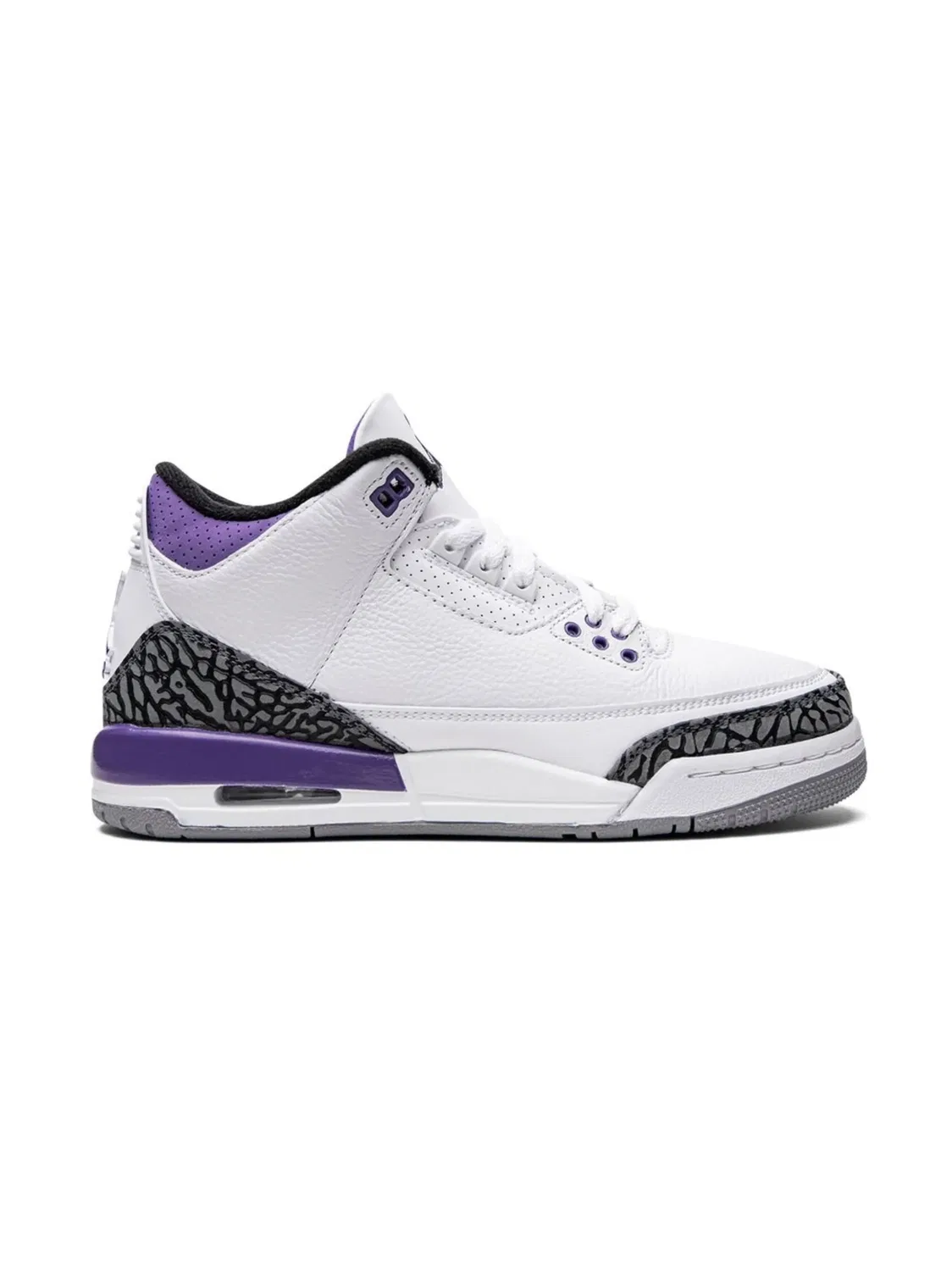 Кроссовки Air Jordan 3 Retro "Dark Iris", белый — фото 4
