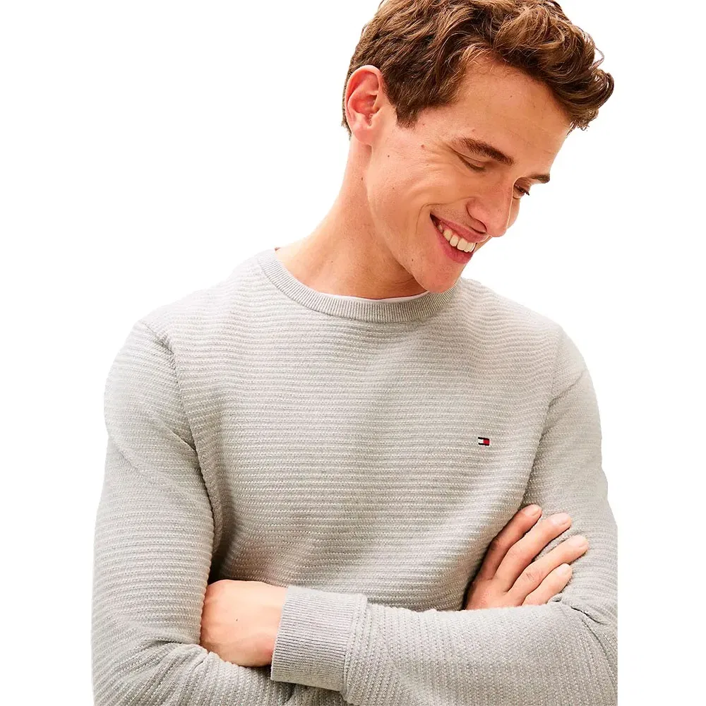 Свитер Seasonal Structure Tommy Hilfiger, серый — фото 4