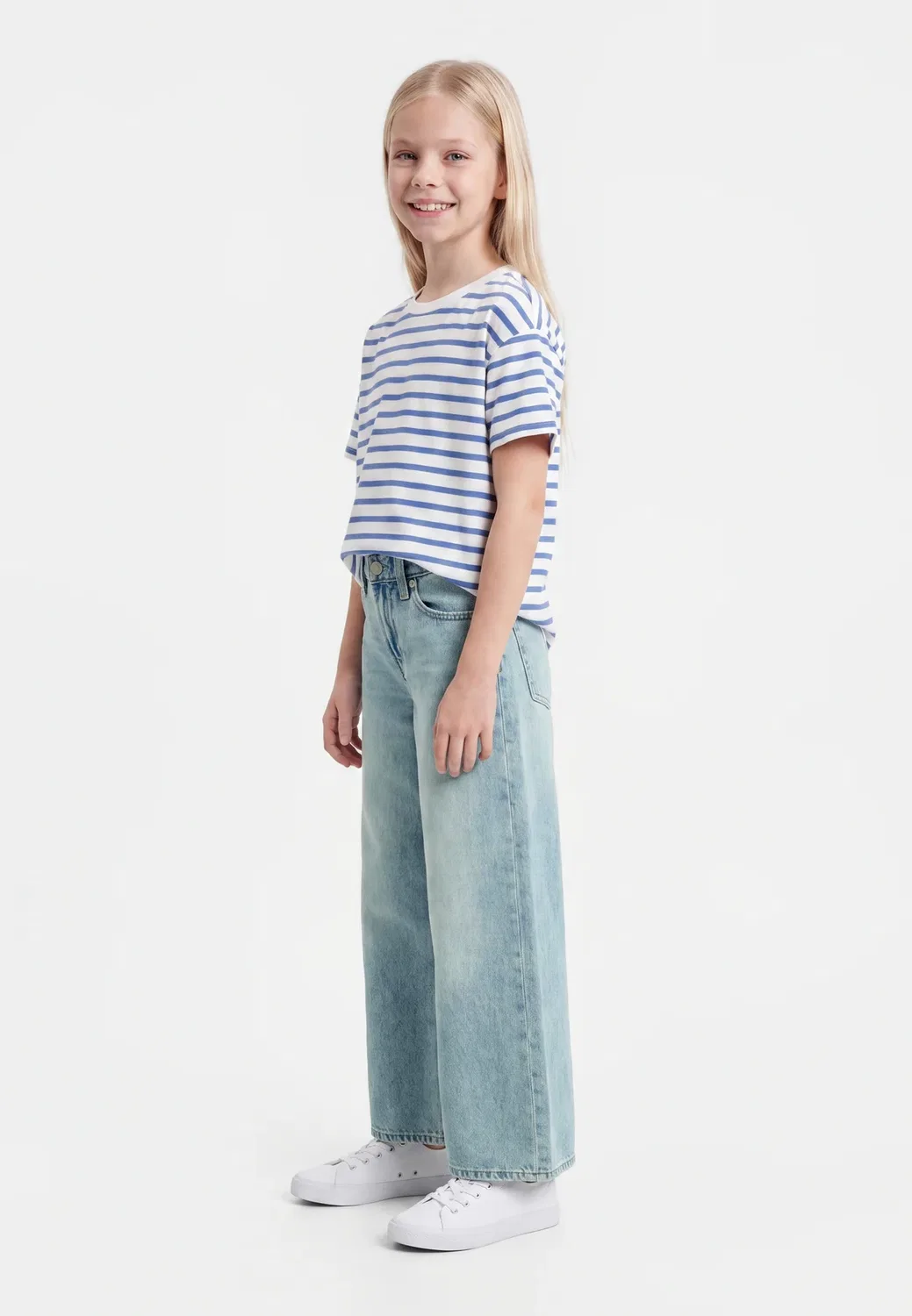 Свободные джинсы свободного кроя Gap, Light Blue Denim