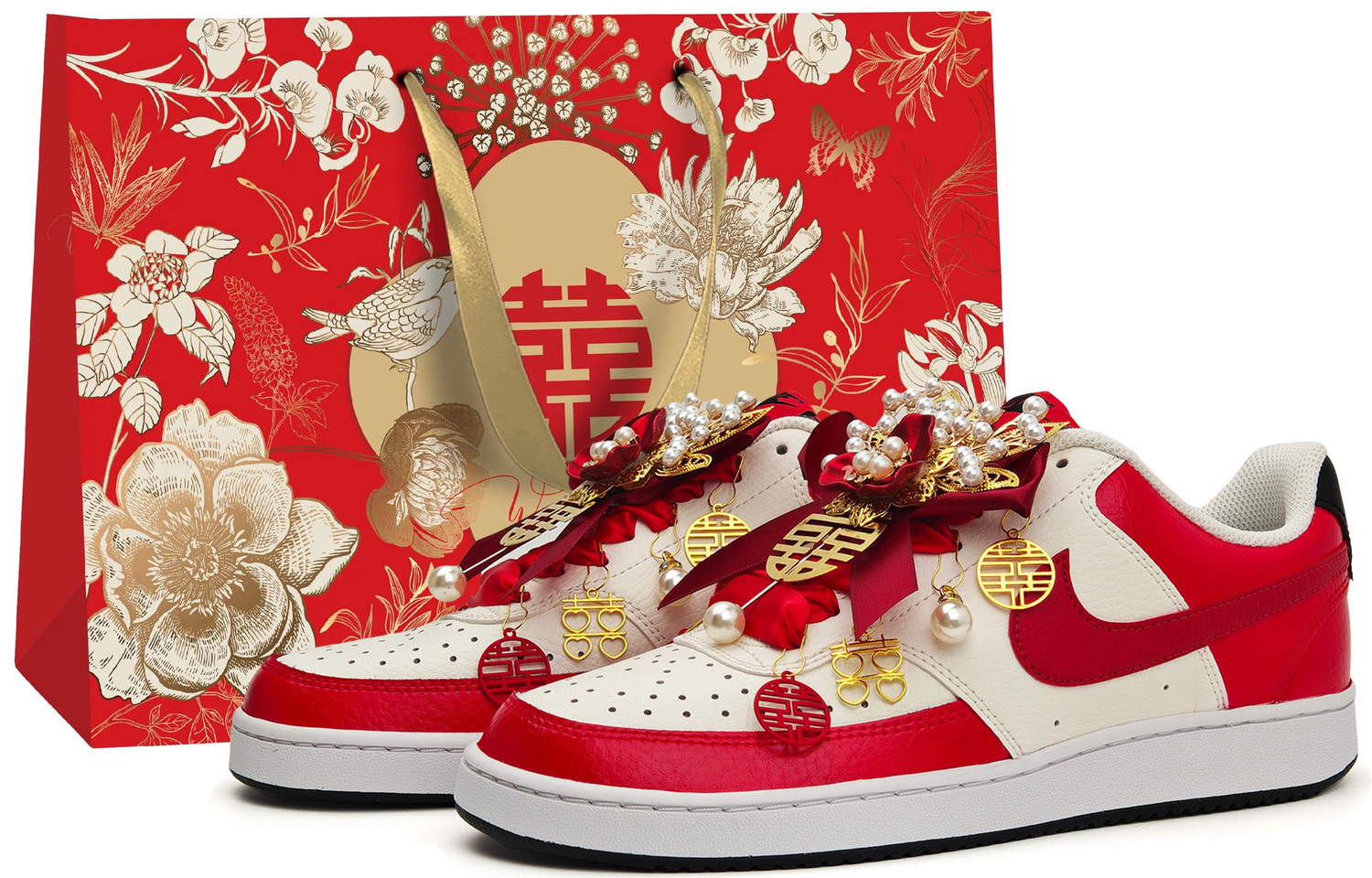 

Nike Кроссовки для скейтбординга Court Vision 1 мужские низкие красные