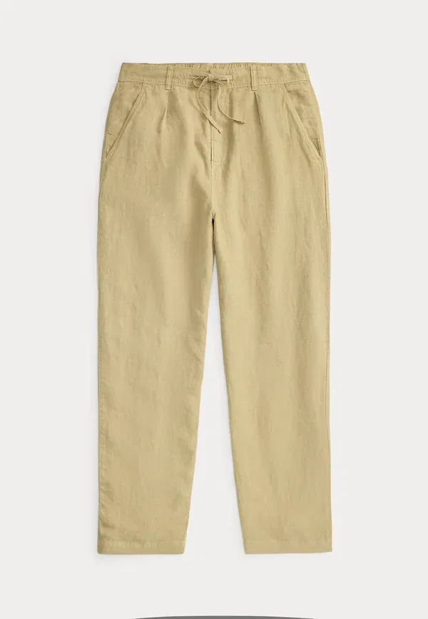 Брюки из льна, свободный крой, Lateef, Polo Ralph Lauren, coastal beige, бежевый — фото 4