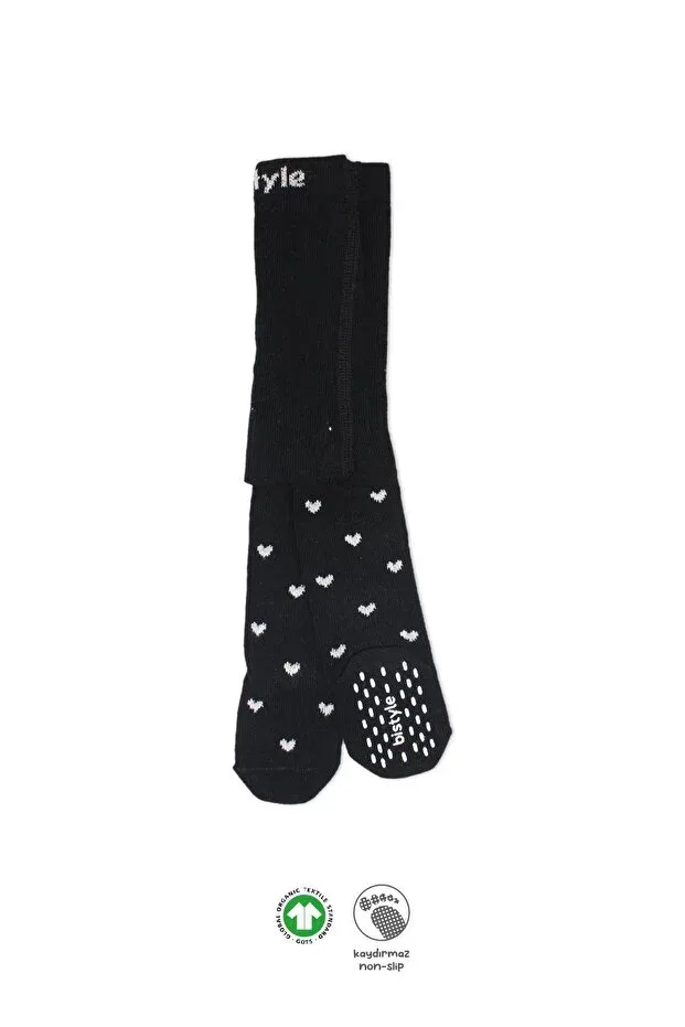 Детские колготки с принтом Bistyle, Black