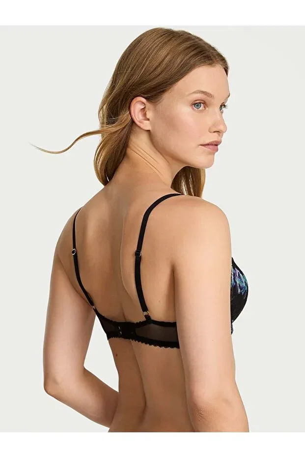 Женский бюстгальтер с вышивкой Orchid Embroidered Victoria'S Secret, Mavi Orchids — фото 2