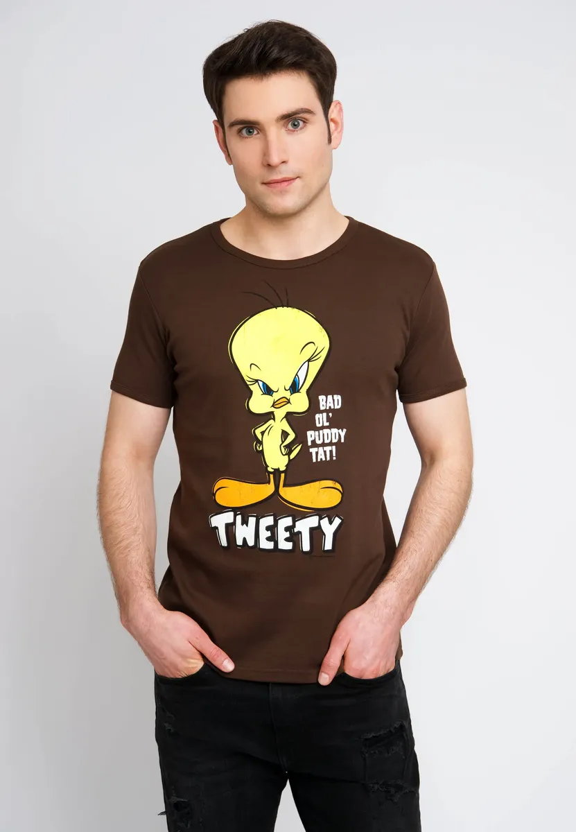 

Футболка Logoshirt "Looney Tunes - Tweety", с принтом Tweety спереди, цвет Bunt