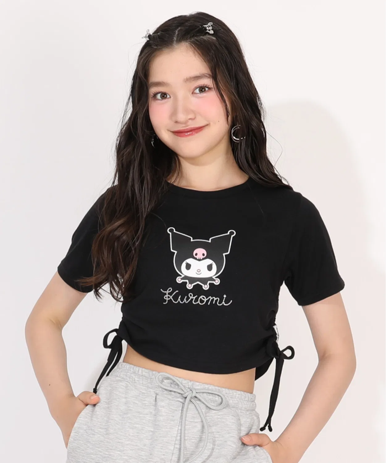 Детская футболка с коротким рукавом и принтом Sanrio PINKHUNT, Белый