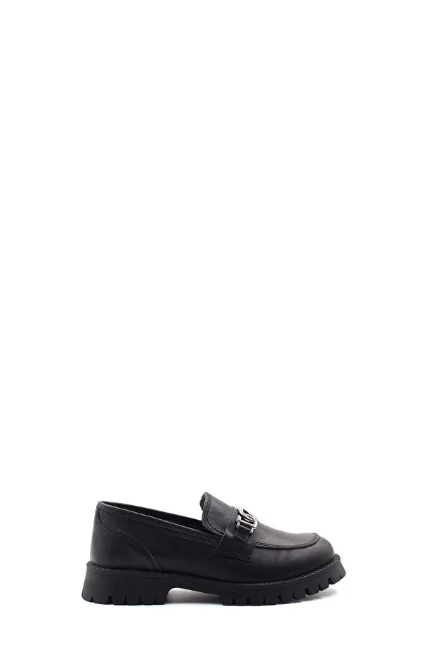Детские туфли для девочек из натуральной кожи Fast Step, Black
