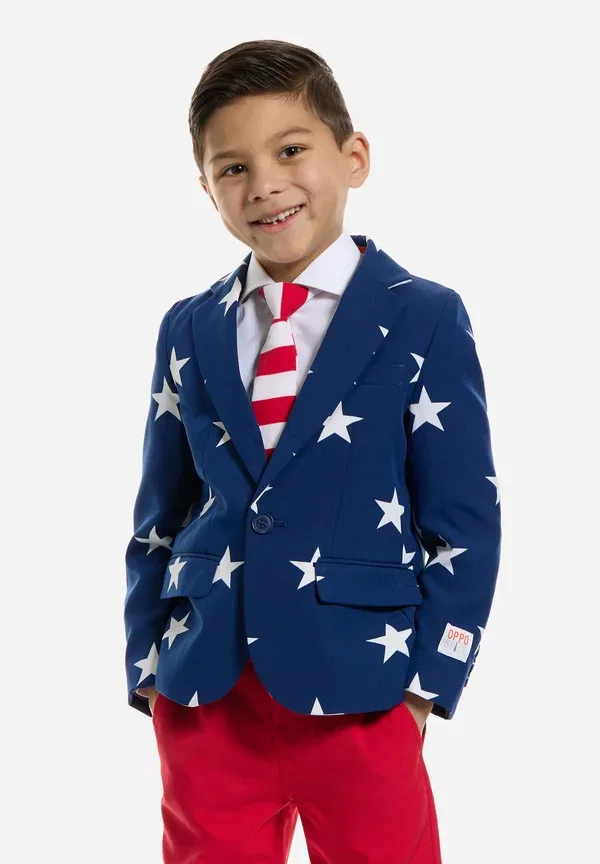 Костюм с принтом Stars and stripes Opposuits, синий/красный