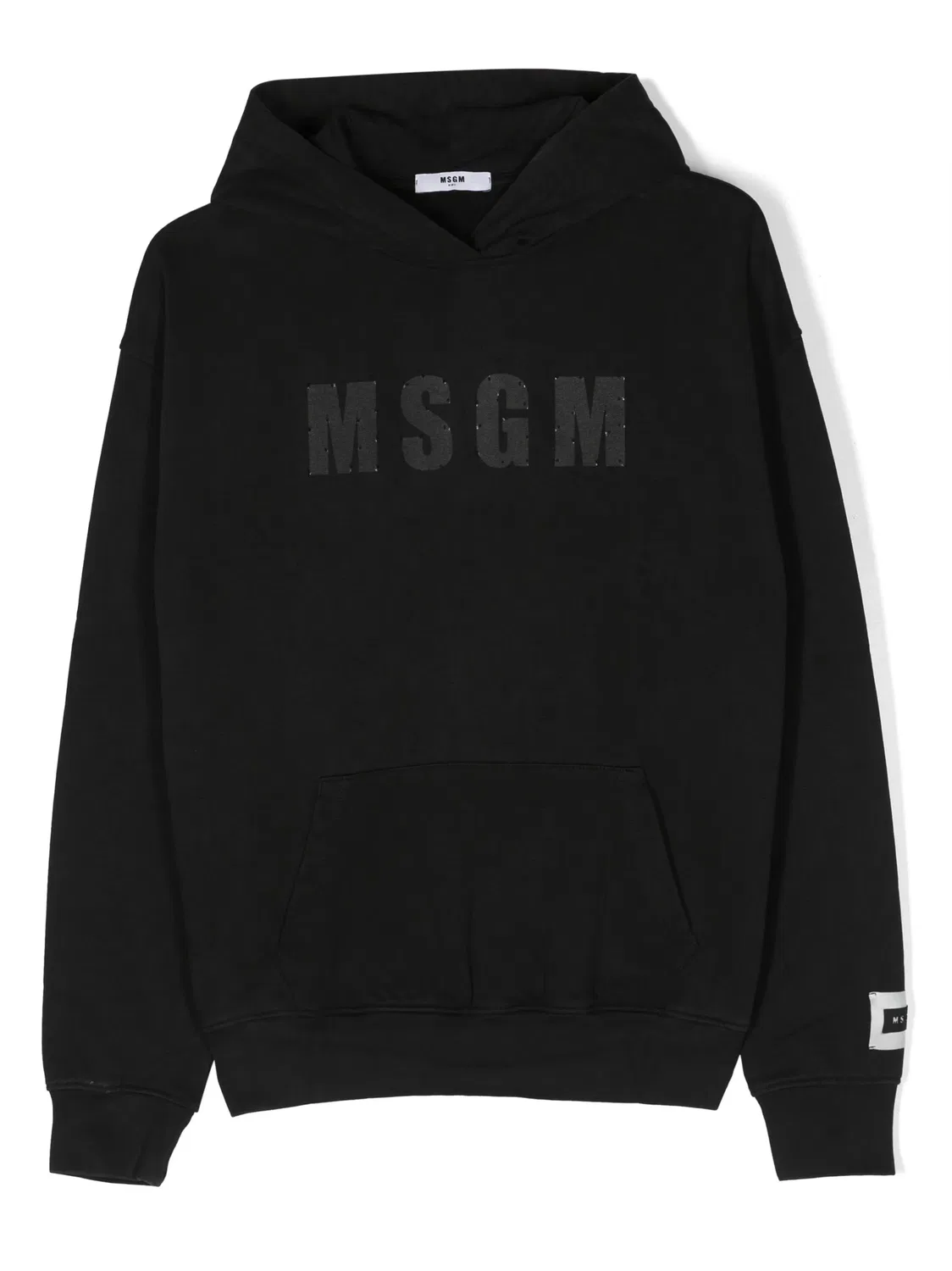 MSGM Худи с логотипом, черный