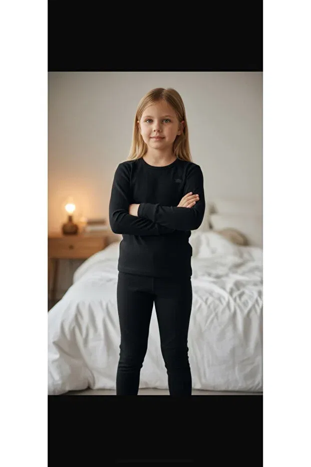 Детское термобелье для мальчиков хлопковое Asl, Black
