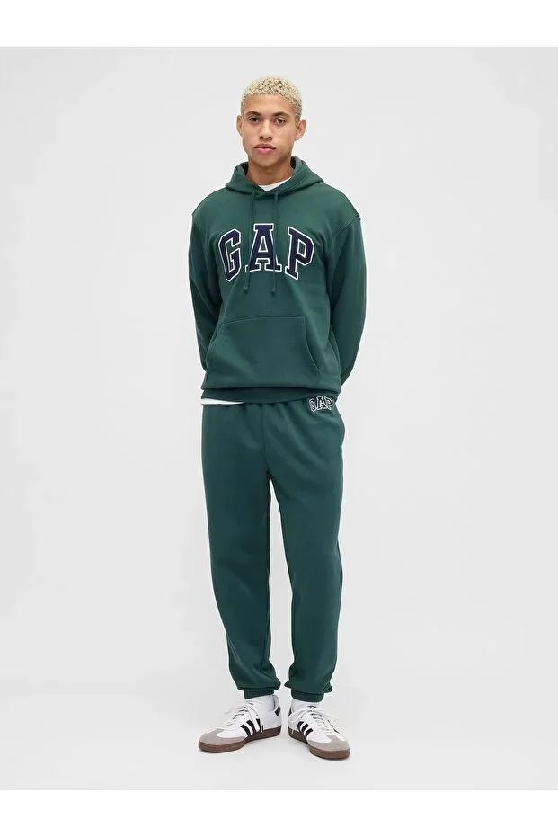 Мужские спортивные штаны с принтом Relaxed Logo Jogger Gap, Green-007