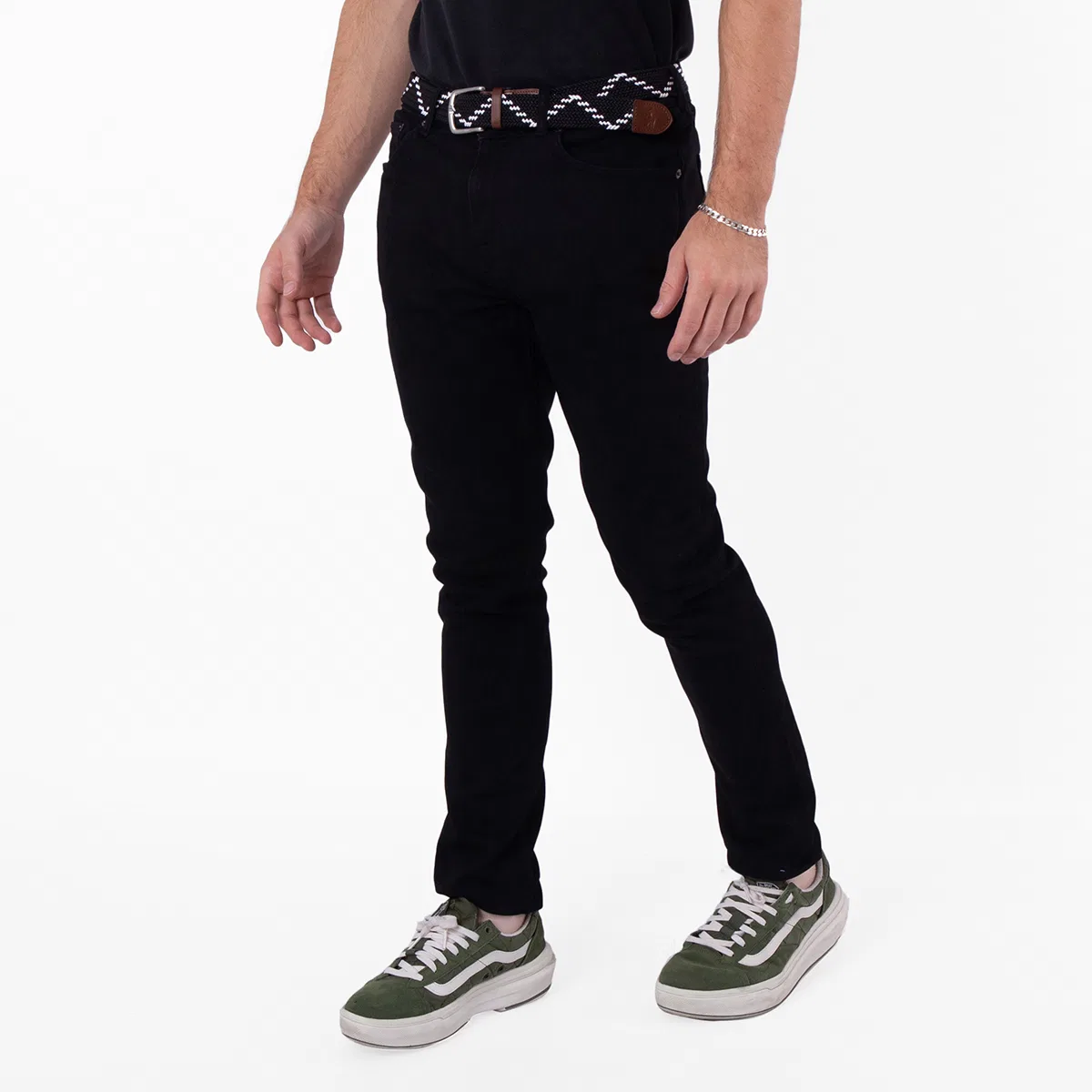 Джинсы прямого кроя из стрейч-хлопка Burberry, Black — фото 4
