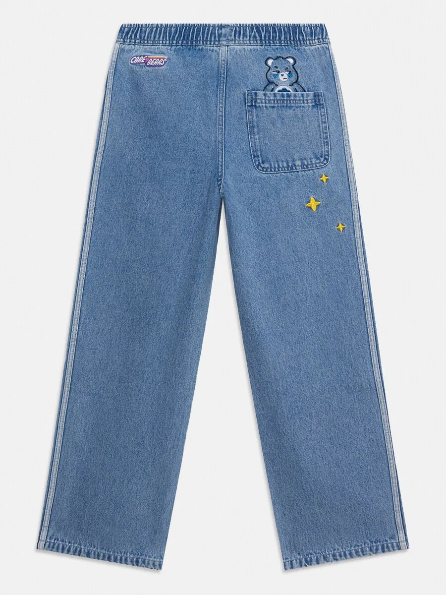 Джинсы ADIDAS ORIGINALS Regular Jeans 'CARE BEARS LOOSE DENIM' в синем и темно-синем цвете — фото 3
