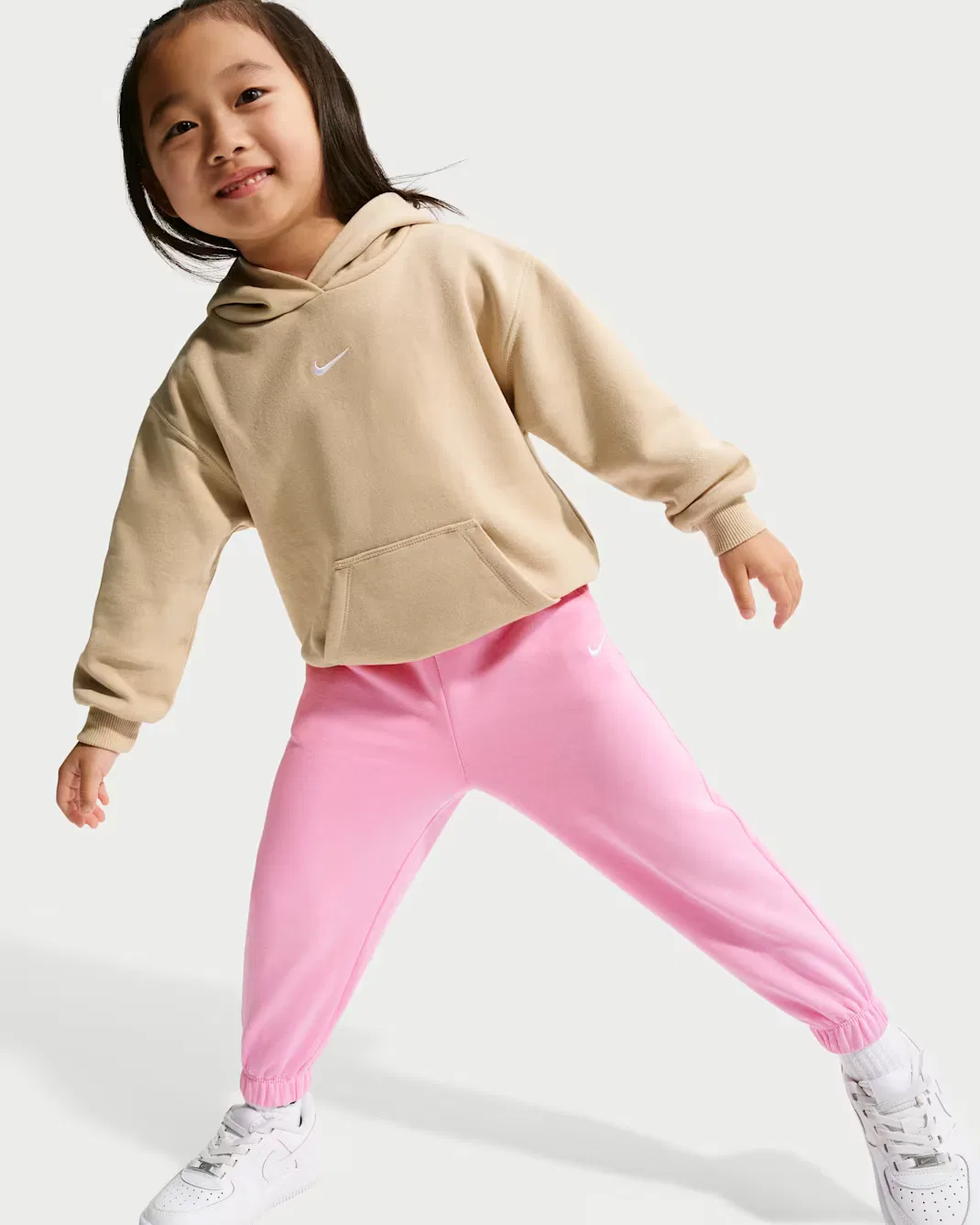 Свободные флисовые штаны для малышей Toddler Studio Nike Sportswear, Pink Rise — фото 4